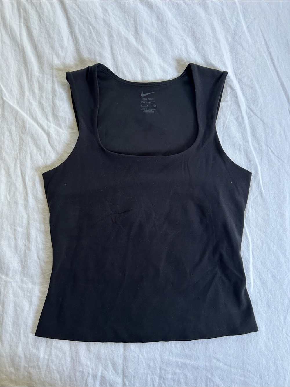 Nike Black Square-Neck Tank Top